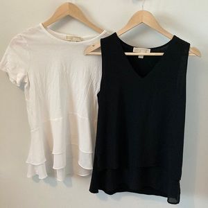 2/$20 Michael Michael Kors shirts black and white small